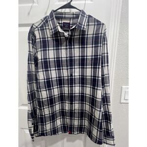 UNTUCKit Mens X-Large Slim Fit Plaid Long Sleeve Button Down Shirt Casual